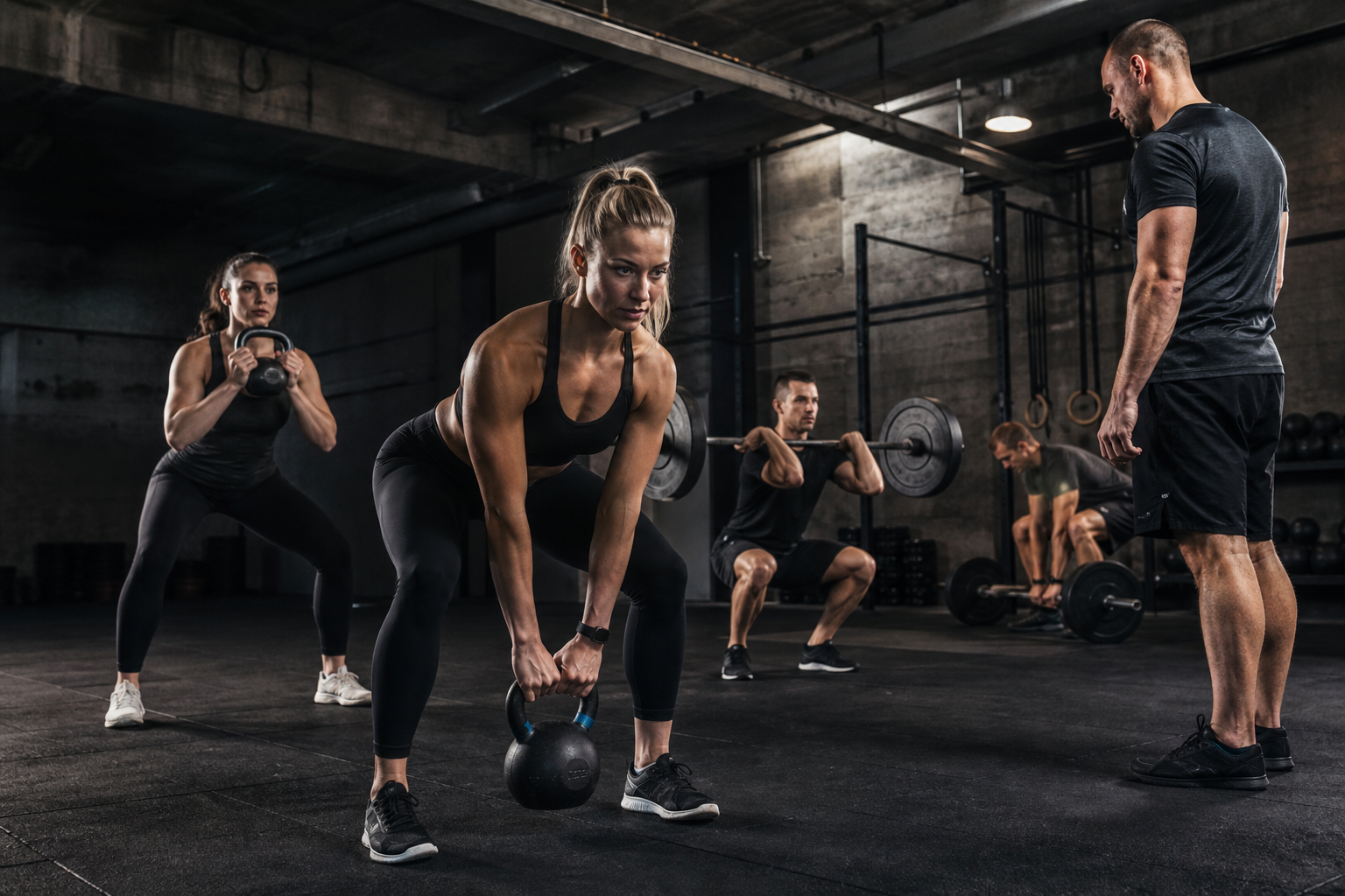 Group strength training class